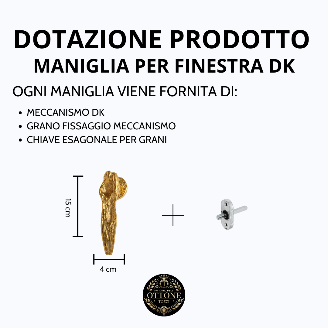 Meteora | Maniglia Scultorea in Ottone per Porte di Design