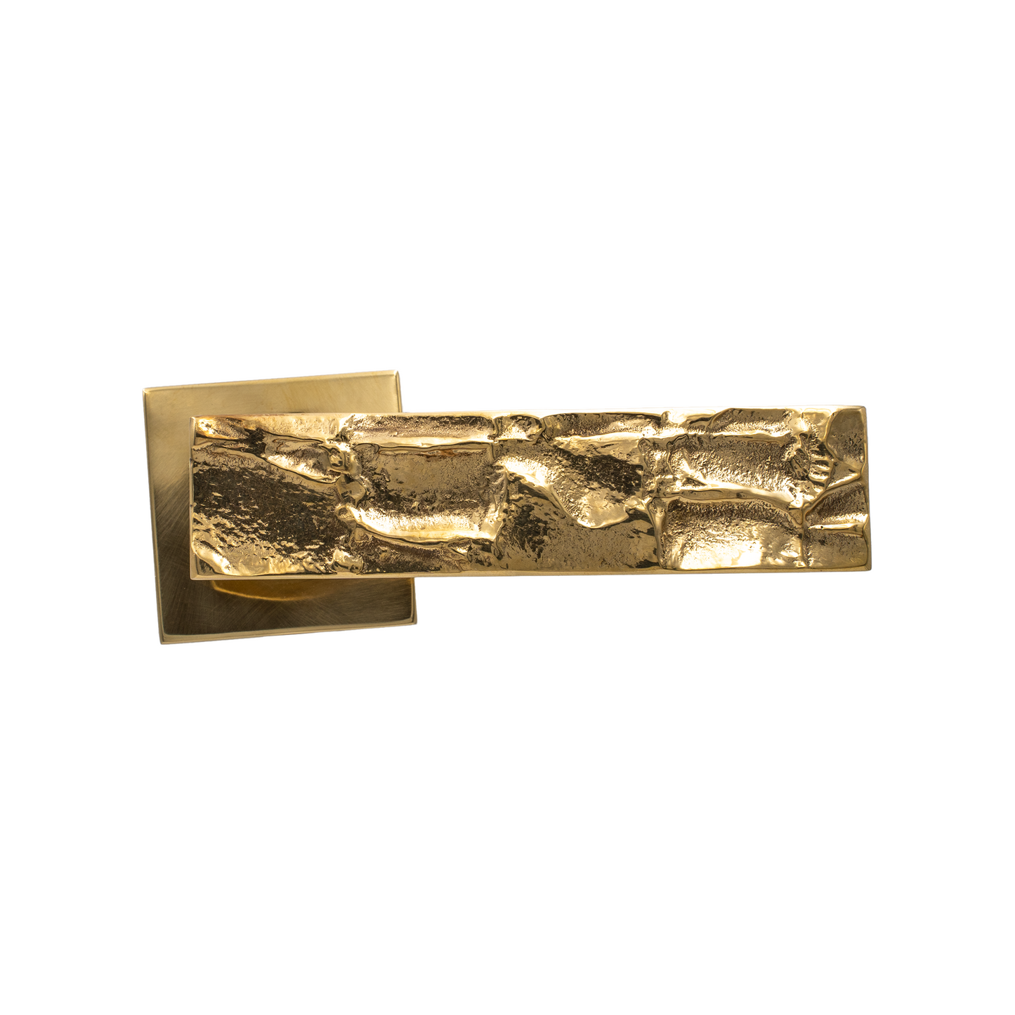 Maniglia "Scultura" in Stile Materico - Design Contemporaneo con Molla di Ritorno