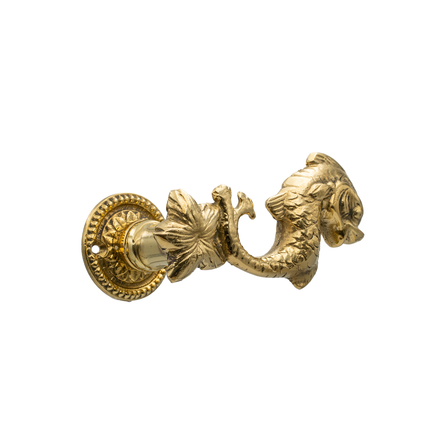 Maniglia "TRITONE CON STELLA" in Ottone - Design Unico Ispirato al Mare
