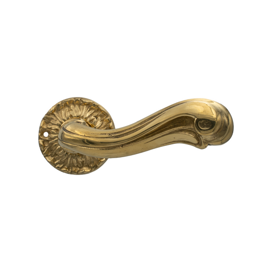 Maniglia "Madrid" in Ottone - Design Stile Epoca senza Molla di Ritorno