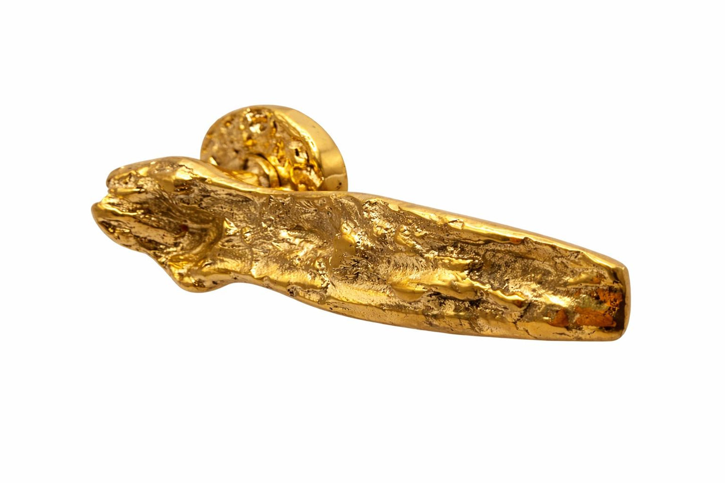 Meteora | Maniglia Scultorea in Ottone per Porte di Design