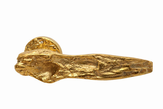 Meteora | Maniglia Scultorea in Ottone per Porte di Design