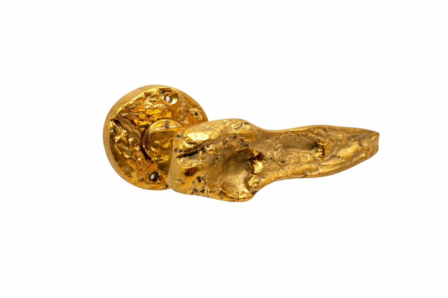 Meteora | Maniglia Scultorea in Ottone per Porte di Design